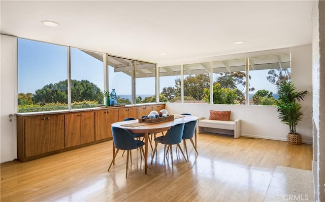 1737 Via Boronada, Palos Verdes Estates, CA 90274 - sunroom with wood finished floors and baseboards