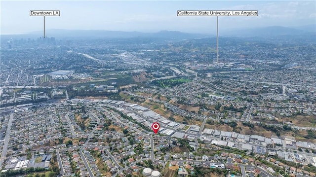 979 Ridgecrest St, Monterey Park, CA 91754 - aerial view of property and surrounding area featuring mountains