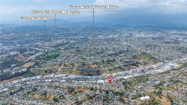 979 Ridgecrest St, Monterey Park, CA 91754 - aerial view of property's location