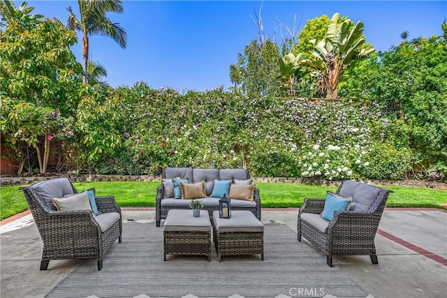 33028 Christina Dr, Dana Point, CA 92629 - view of patio / terrace with an outdoor hangout area