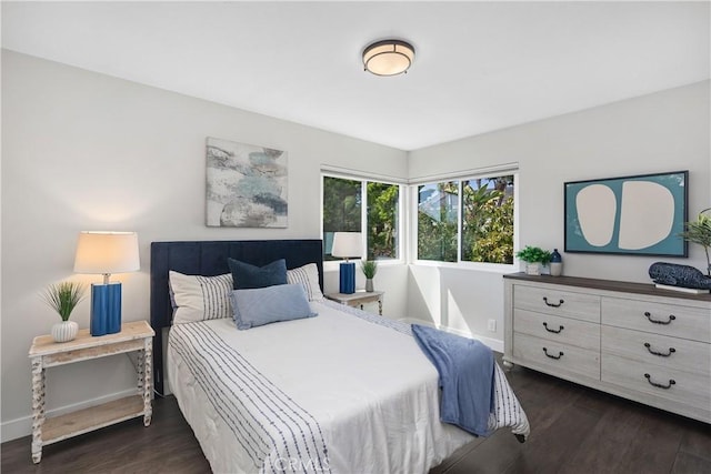 33028 Christina Dr, Dana Point, CA 92629 - bedroom with baseboards and dark wood-style flooring