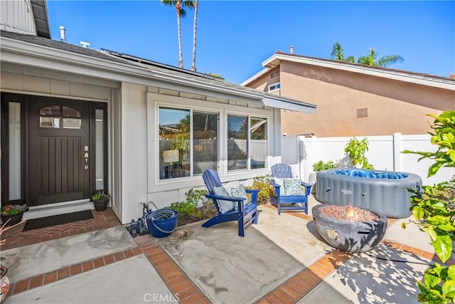 33028 Christina Dr, Dana Point, CA 92629 - view of patio / terrace with a fire pit