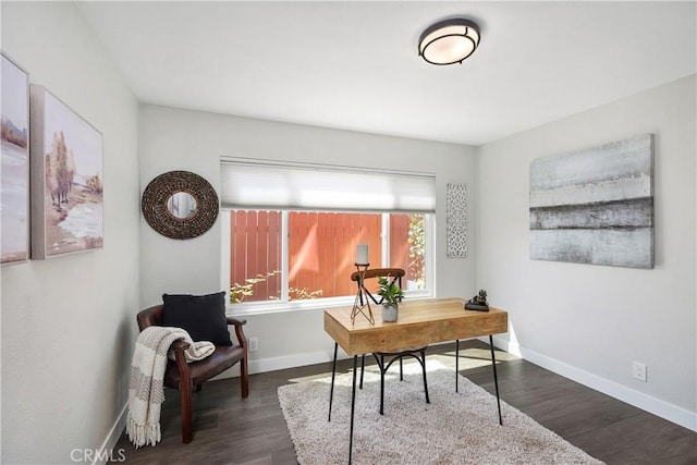 33028 Christina Dr, Dana Point, CA 92629 - office featuring dark wood finished floors and baseboards