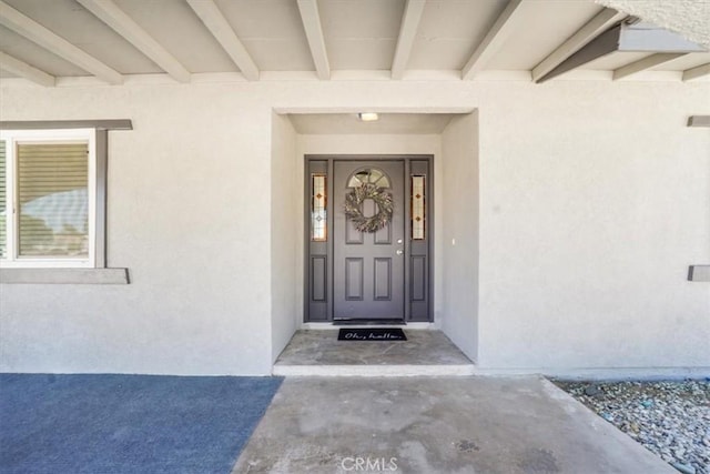 14351 Cronese Rd, Apple Valley, CA 92307 - property entrance with stucco siding