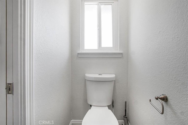 14351 Cronese Rd, Apple Valley, CA 92307 - bathroom with toilet and a textured wall