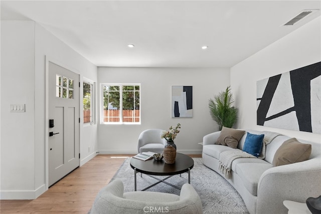 3163 W 170th St, Torrance, CA 90504 - living room with light wood-type flooring, baseboards, and recessed lighting