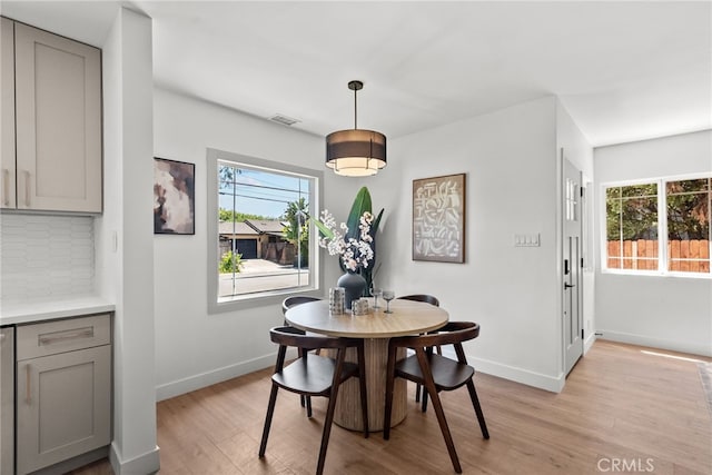 3163 W 170th St, Torrance, CA 90504 - dining space featuring light wood-style flooring and baseboards