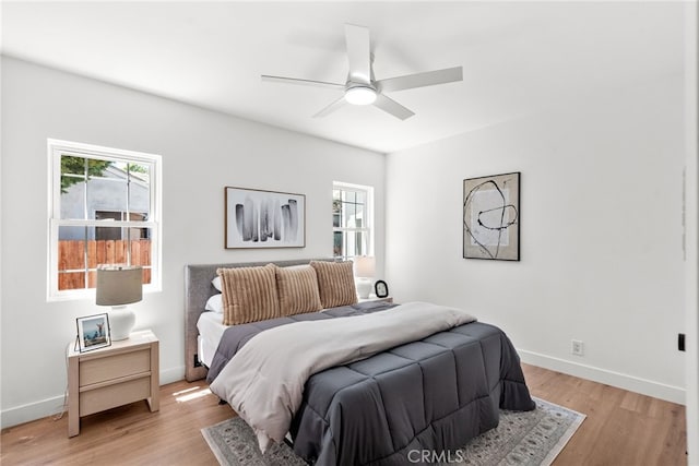3163 W 170th St, Torrance, CA 90504 - bedroom featuring multiple windows, light wood finished floors, and baseboards