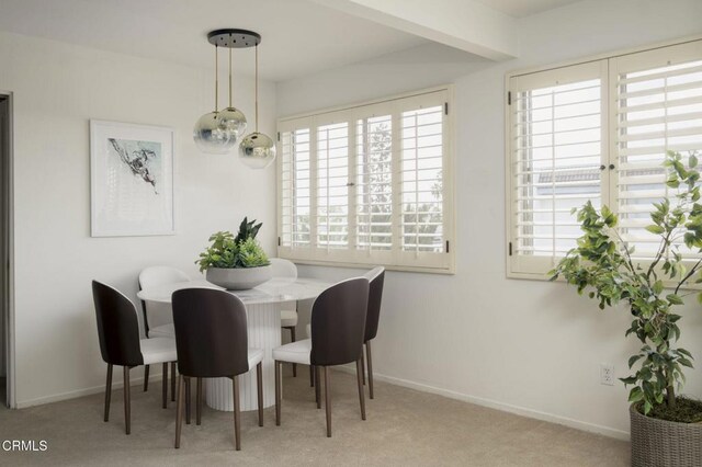 497 S El Molino Ave Unit 310, Pasadena, CA 91101 - carpeted dining space with plenty of natural light