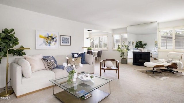 497 S El Molino Ave Unit 310, Pasadena, CA 91101 - carpeted living area with a fireplace