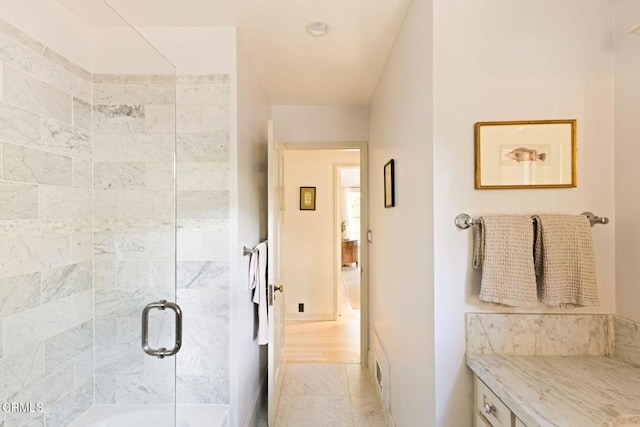 1555 Scenic Dr, Pasadena, CA 91103 - bathroom featuring a shower with shower door