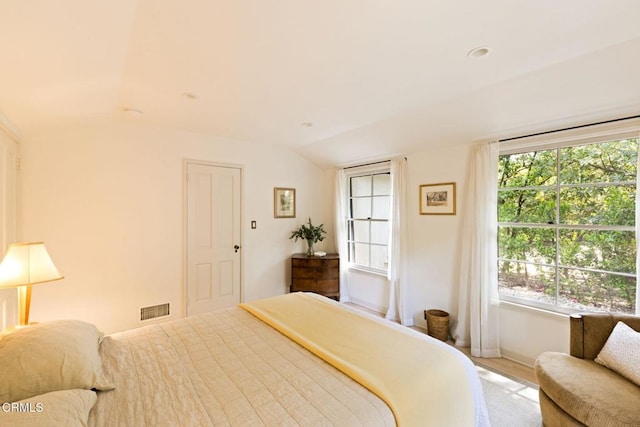 1555 Scenic Dr, Pasadena, CA 91103 - bedroom featuring vaulted ceiling and baseboards