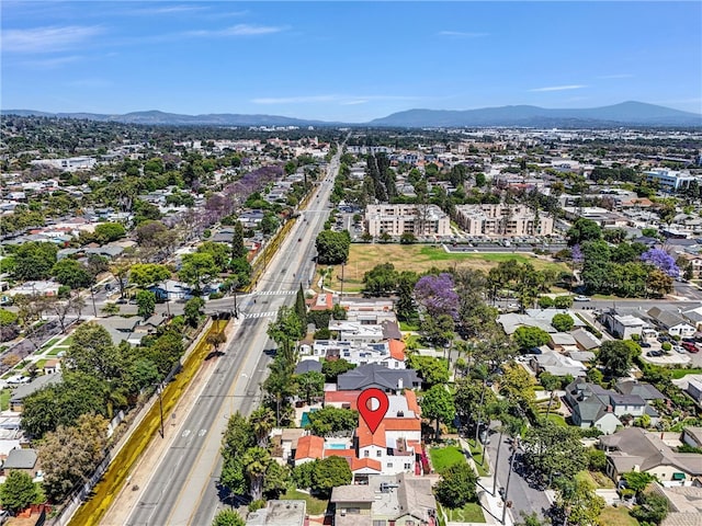 521 W Whiting Ave, Fullerton, CA 92832 - aerial view of property's location featuring mountains