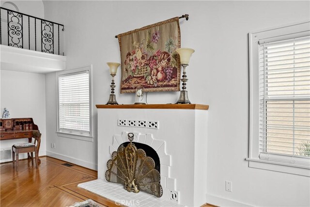521 W Whiting Ave, Fullerton, CA 92832 - living room with wood finished floors and baseboards