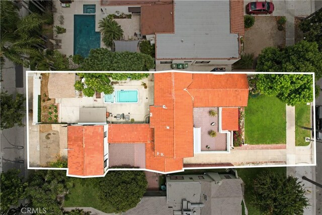 521 W Whiting Ave, Fullerton, CA 92832 - aerial view of property's location with property boundaries highlighted