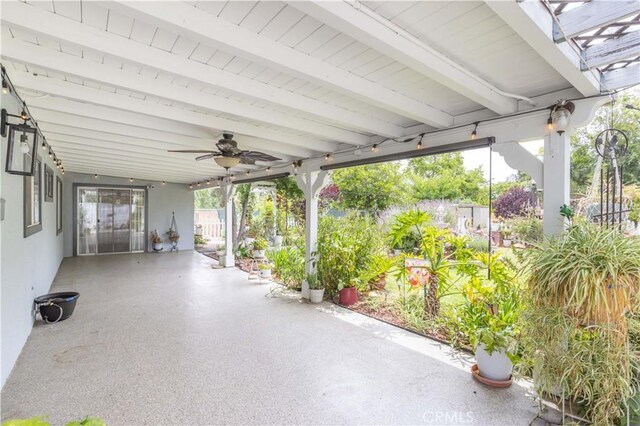 28083 Langside Ave, Canyon Country, CA 91351 - view of patio / terrace with a ceiling fan