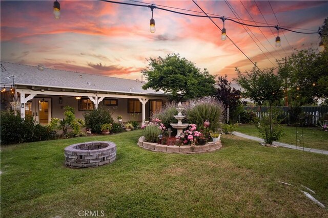 28083 Langside Ave, Canyon Country, CA 91351 - view of yard with an outdoor fire pit