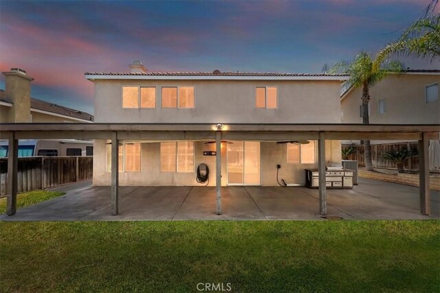 8433 Lindenhurst St, Riverside, CA 92508 - back of property featuring stucco siding and a patio