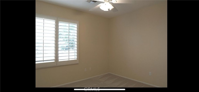 78379 Kistler Way, Palm Desert, CA 92211 - carpeted spare room with plenty of natural light, a ceiling fan, and baseboards