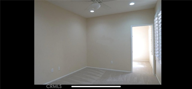 78379 Kistler Way, Palm Desert, CA 92211 - carpeted empty room featuring ceiling fan, baseboards, and recessed lighting