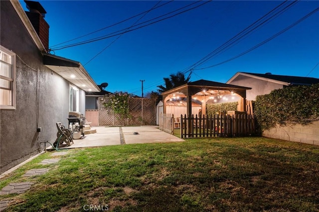 14725 Kornblum Ave, Hawthorne, CA 90250 - view of yard with a gazebo and a patio area
