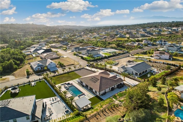 17550 Bretton Woods Pl, Riverside, CA 92504 - aerial view of property's location featuring a pool and nearby suburban area