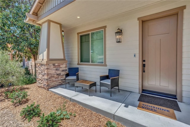 613 E Walnut Ave, Monrovia, CA 91016 - entrance to property with board and batten siding and stone siding