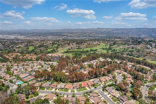 6587 E Via Fresco, Anaheim Hills, CA 92807 - aerial view of property and surrounding area featuring nearby suburban area