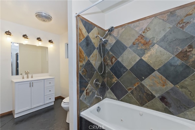 859 Poe Ct, Lake Arrowhead, CA 92352 - full bath with vanity and a combined bath / shower with jetted tub