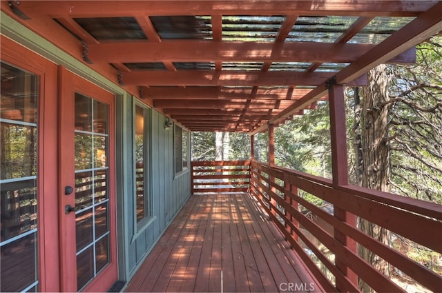 859 Poe Ct, Lake Arrowhead, CA 92352 - view of wooden deck