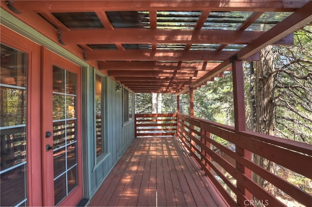 859 Poe Ct, Lake Arrowhead, CA 92352 - view of wooden terrace