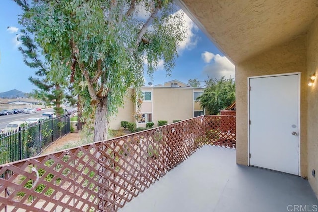 view of patio / terrace featuring a balcony