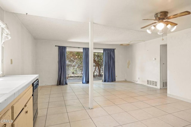 2575 Gayle Pl, Simi Valley, CA 93065 - spare room featuring a ceiling fan, light tile patterned floors, and a textured ceiling