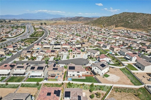 29586 Bisbee Ct, Winchester, CA 92596 - aerial view of property's location featuring a mountainous background and nearby suburban area