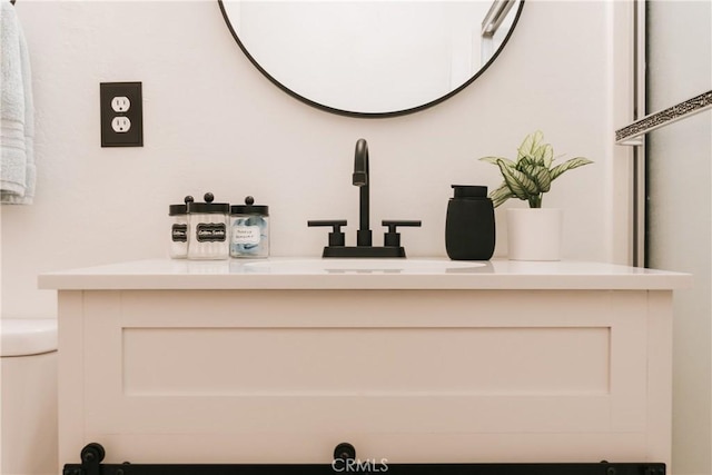 753 Maple Ln, Sugarloaf, CA 92386 - bathroom with vanity and toilet