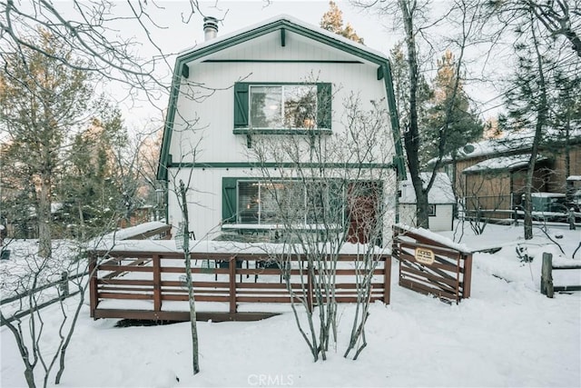 753 Maple Ln, Sugarloaf, CA 92386 - view of snow covered back of property