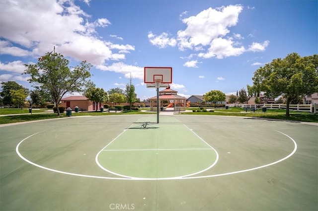 32804 Red Carriage Rd, Winchester, CA 92596 - view of sport court with community basketball court and a gazebo