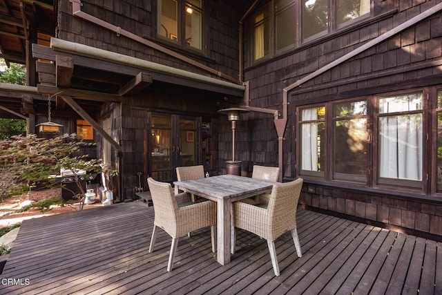 657 Prospect Blvd, Pasadena, CA 91103 - wooden deck with outdoor dining space