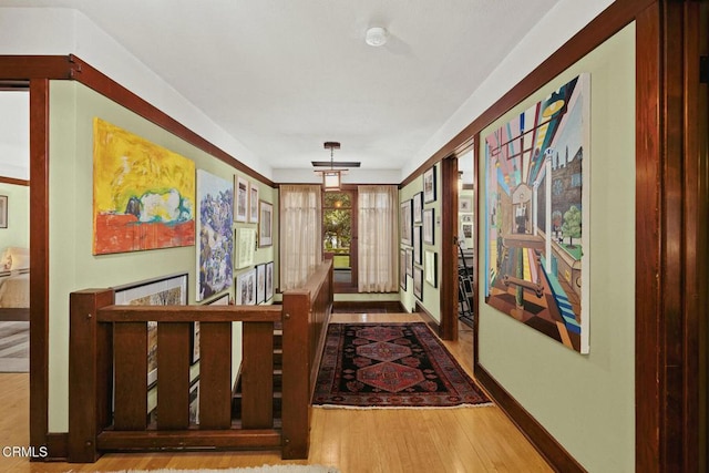 657 Prospect Blvd, Pasadena, CA 91103 - hallway with wood finished floors and baseboards