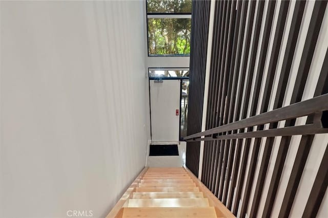 700 Main St Unit 4, Venice, CA 90291 - staircase featuring wood finished floors