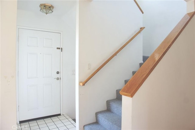 2800 Plaza Del Amo 190, Torrance, CA 90503 - entrance foyer with stairs and light tile patterned flooring