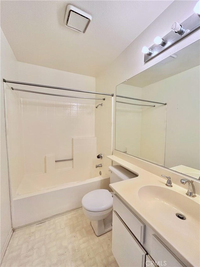 2800 Plaza Del Amo 190, Torrance, CA 90503 - full bath with vanity,  shower combination, toilet, and tile patterned floors