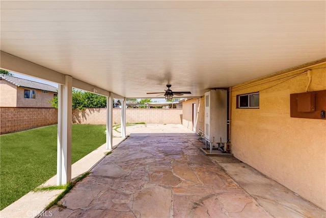 25189 Gentian Ave, Moreno Valley, CA 92551 - view of patio / terrace with a ceiling fan