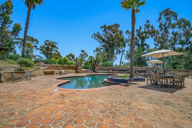 15390 Las Planideras, Rancho Santa Fe, CA 92067 - view of pool featuring a patio area