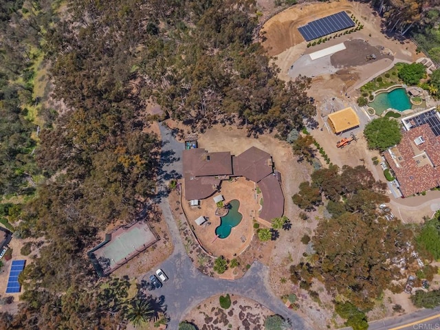 15390 Las Planideras, Rancho Santa Fe, CA 92067 - aerial view of property's location featuring a pool