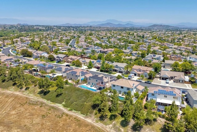 26149 Manzanita St, Murrieta, CA 92563 - aerial perspective of suburban area with a mountainous background and a pool