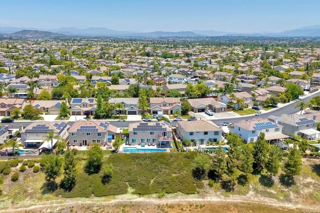26149 Manzanita St, Murrieta, CA 92563 - aerial view of residential area with a mountain backdrop and a pool