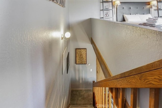 1033 Nadelhorn Dr, Lake Arrowhead, CA 92352 - stairs featuring carpet floors