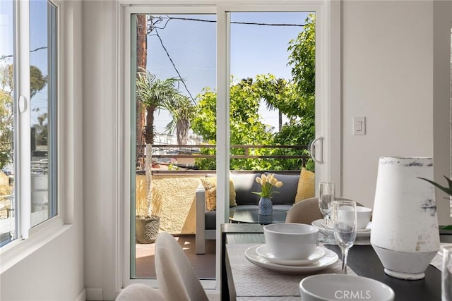 view of dining room
