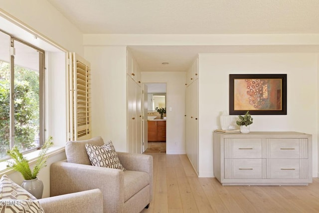 756 Linda Vista Ave, Pasadena, CA 91103 - sitting room with light wood-type flooring and baseboards